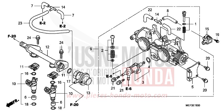 DROSSELKLAPPENGEHAEUSE von SW-T400 ABS PURE BLACK (NH237) von 2009
